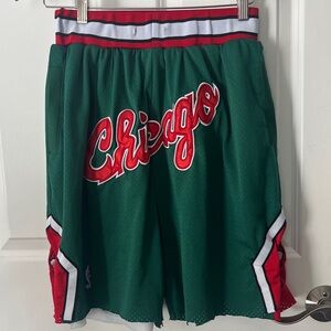 Just Don Chicago Bulls Green 2008-2009 Shorts XXL